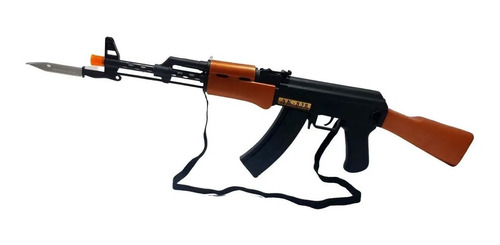 Arminha Brinquedo Com Som E Luzes Ak-838 Soud Gun 73cm